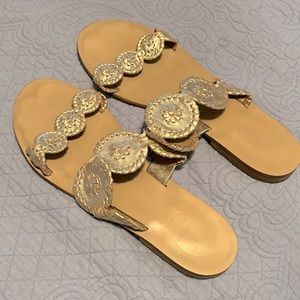 Jack Rogers Gold Sandals